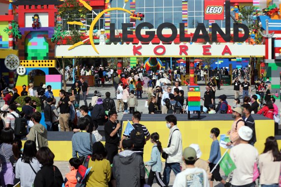 지난 5월 5일 정식개장한 레고랜드 당시 모습.(뉴스1 DB)