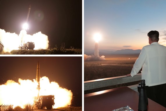 (평양 노동신문=뉴스1) = 북한 전술핵 운용부대 훈련. [국내에서만 사용가능. 재배포 금지. DB 금지. For Use Only in the Republic of Korea. Redistribution Prohibited] rodongphoto@news1.kr