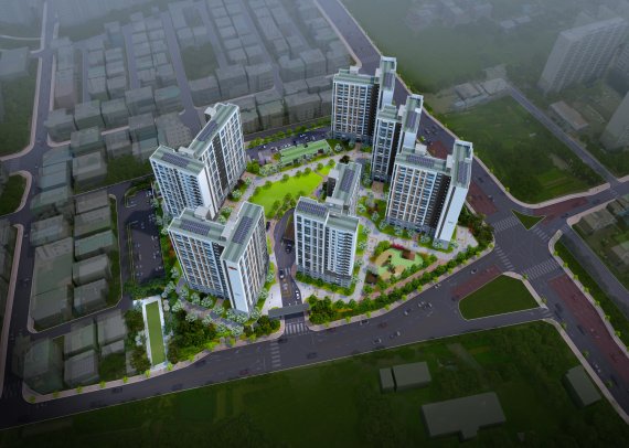 [홍성=뉴시스] ‘e편한세상 홍성 더센트럴’ 조감도. *재판매 및 DB 금지