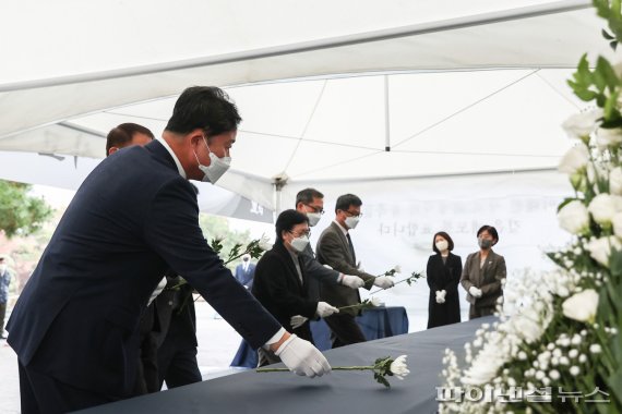 의왕시 ‘이태원 참사’ 합동분향소 시청본관앞 설치