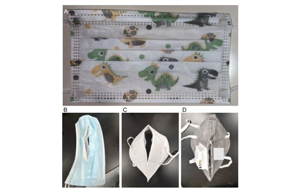 실험에 사용된 수술용 마스크와 N95 마스크. 출처=환경 과학 기술 회보
