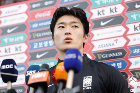 축구대표팀의 조규성(대한축구협회 제공)