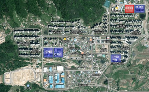 경남 창원시 의창구 북면 감계리 230-2에 들어설 감계2중 위치도.(경남도교육청 제공)
