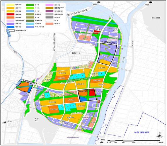 계양테크노밸리 토지이용계획도. / 인천시 제공