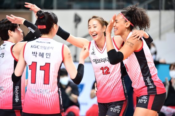 KGC인삼공사 선수들 [KOVO 제공. 재판매 및 DB 금지]