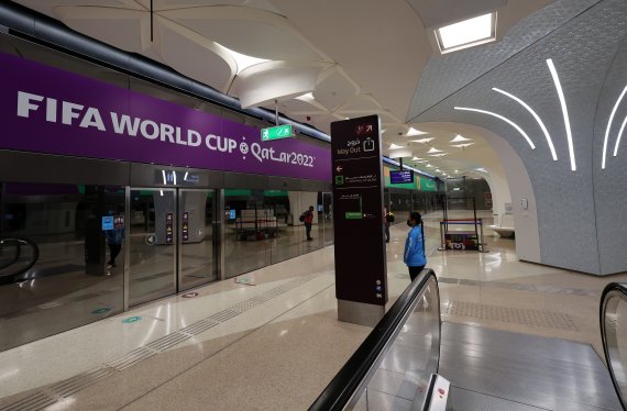 한산한. 카타르 도하 지하철. ⓒ News1 이동해 기자