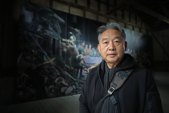 [익산=뉴시스] 박진희 기자 = 조덕현 작가. 2022.11.16. pak7130@newsis.com