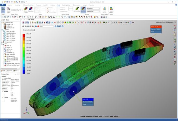 구조해석 프로그램 'SeaTrust-HullScan V3' 화면 캡처./제공=한국선급