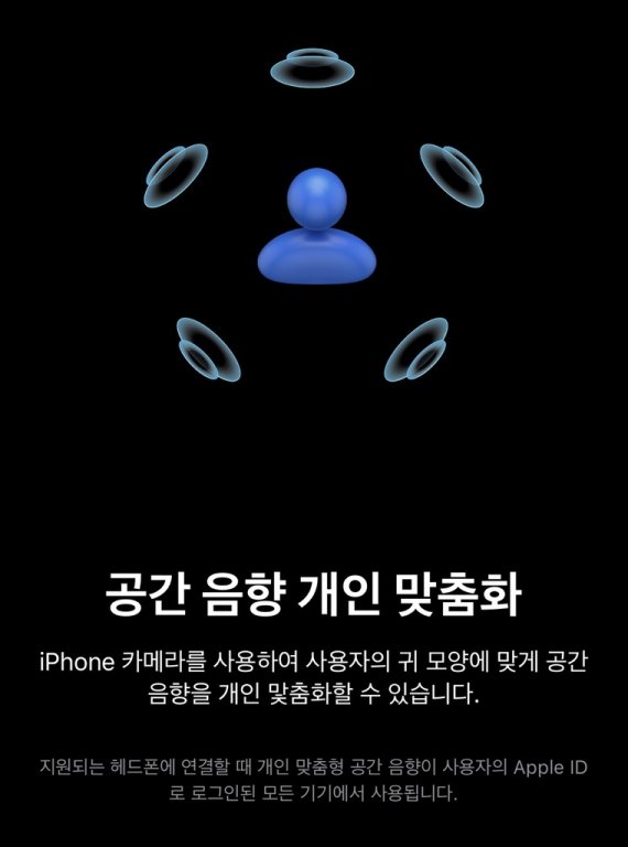 공간 음향 개인 맞춤화 [휴대전화 화면 캡처. 재판매 및 DB 금지]