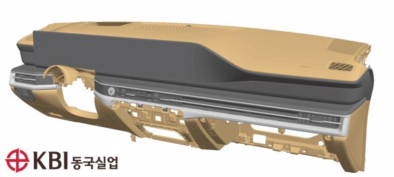 KBI동국실업의 IMG 기술이 적용된 올 뉴 그랜저 크래시패드./제공=KBI동국실업