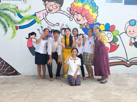 동화 벽화로 꾸며진 도서관 [김여나 작가 제공. 재판매 및 DB금지]