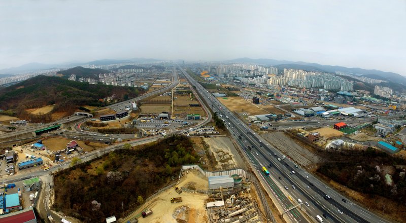 정부가 발표한 3기 신도시에 포함된 용인 플랫폼시티 예정지 일원