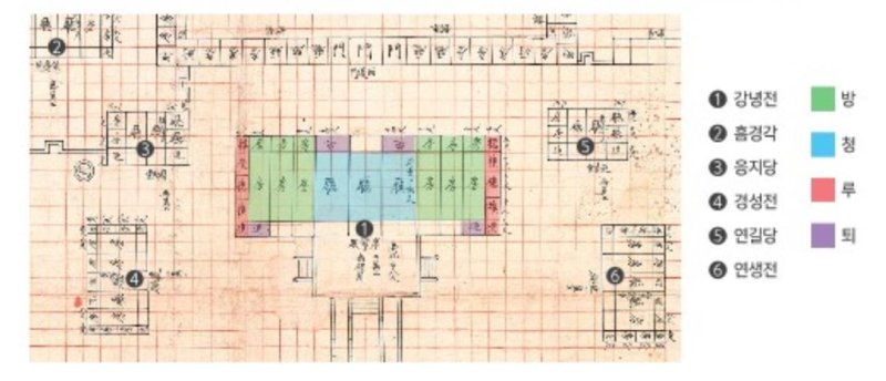 '북궐도형'(北闕圖形) 부분 설명 [국립고궁박물관 제공. 재판매 및 DB 금지]