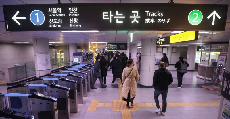 [사진톡톡] 지하철 정상운행, 평소와 같은 출근길 (출처=연합뉴스)