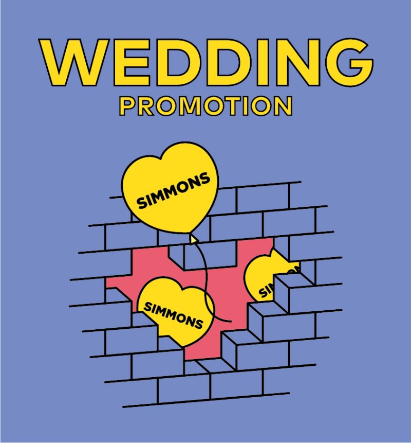 [서울=뉴시스] 시몬스 침대 '2023 SS 웨딩 프로모션'. (이미지=시몬스 침대 제공) 2022.12.05. photo@newsis.com