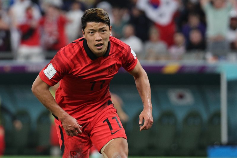 카타르 월드컵에서 처음 선발 출전하는 황희찬. /뉴스1 ⓒ News1 이광호 기자