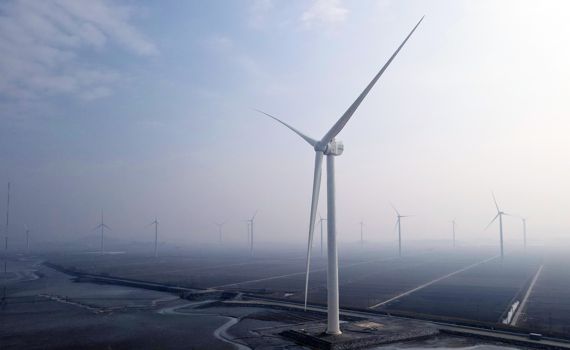 8MW 해상풍력발전기. 두산에너빌리티 제공