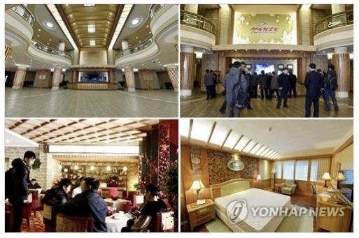 북한 마식령호텔 내부 모습 [연합뉴스 자료사진]