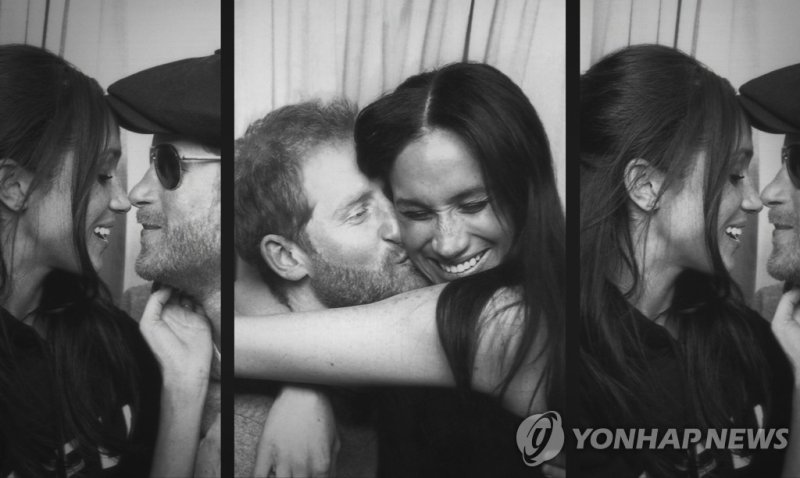 영국 해리왕자 부부, 넷플릭스 다큐멘터리 This image released by Netflix shows Prince Harry and Meghan, Duke and Duchess of Sussex, in a scene from the upcoming documentary "Harry & Meghan," directed by Liz Garbus. (Netflix via AP) AP PROVIDES ACCESS TO THIS THIRD PARTY PHOTO SOLELY TO ILLUSTRATE NEWS REPORTING OR COM