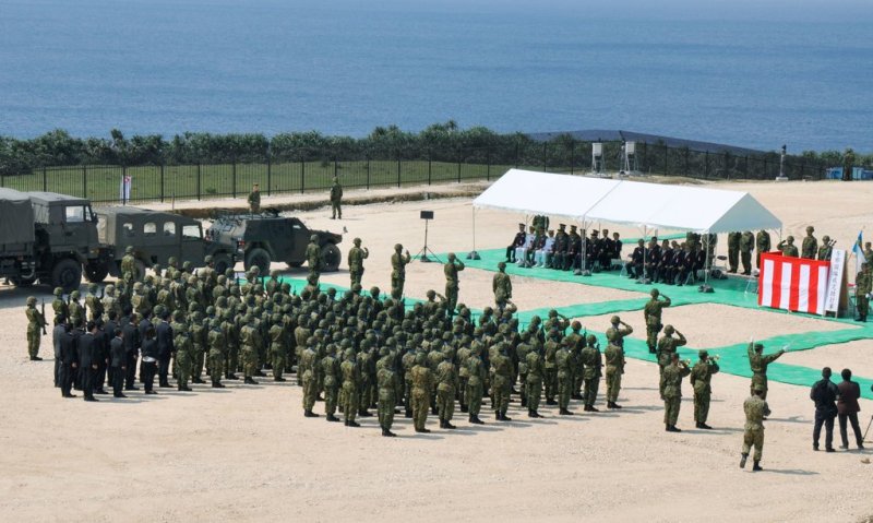 오키나와 요나구니지마 육상자위대 부대 (출처=연합뉴스)