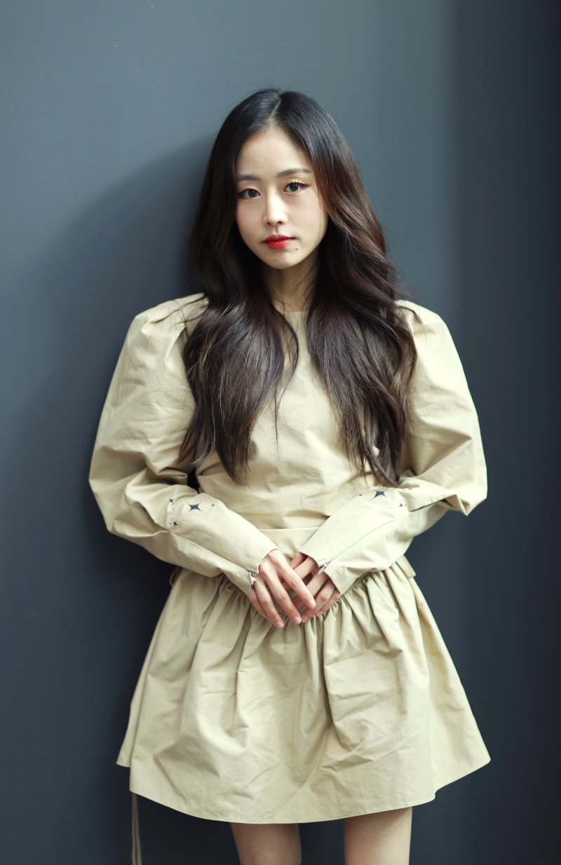 러블리즈 출신 가수 이수정이 12일 서울 종로구 뉴스1 사옥에서 열린 인터뷰에 앞서 포즈를 취하고 있다.. 뉴스1 ⓒ News1 권현진 기자