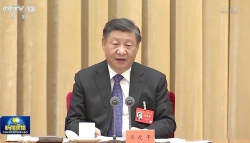 중앙경제공작회의에서 발언하는 시진핑 주석 [CCTV 캡처. 재판매 및 DB 금지]