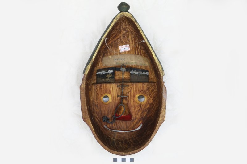 [서울=뉴시스] 최상수 수집 탈의 보존과학적 분석 사진, 눈끔적이(민속9349). (사진=국립민속박물관 제공) 2022.12.25. photo@newsis.com *재판매 및 DB 금지