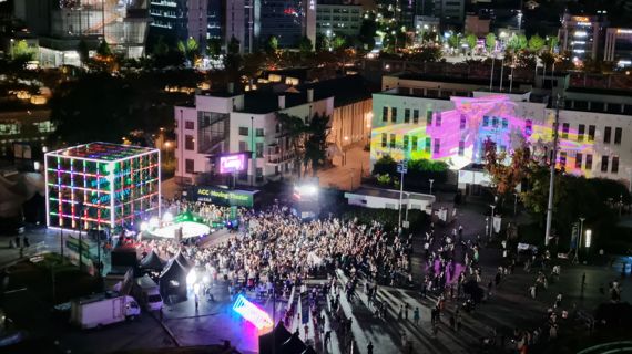 광주광역시가 '광주미디어아트페스티벌'을 글로벌 축제로 키우기로 했다. 사진은 9월 29일부터 10월 9일까지 열린 '2022 광주미디어아트페스티벌' 모습. 사진=광주광역시 제공