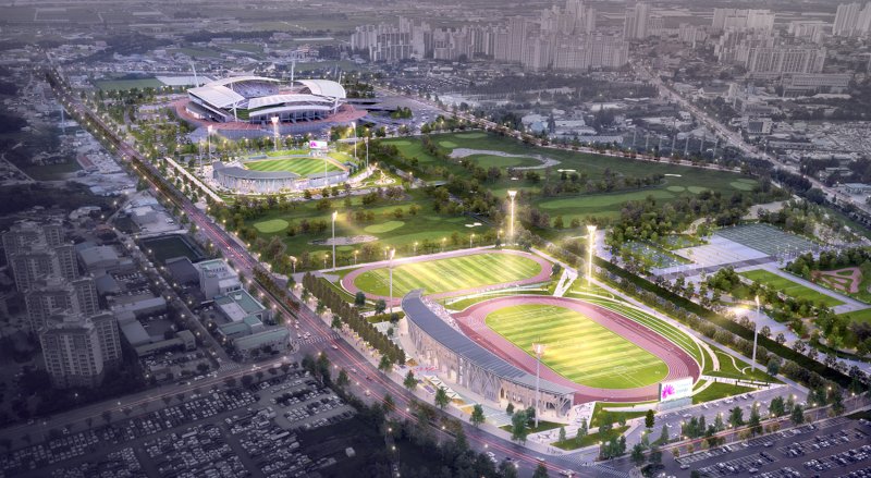 전북 전주 복합스포츠타운 조감도. 전주시 제공