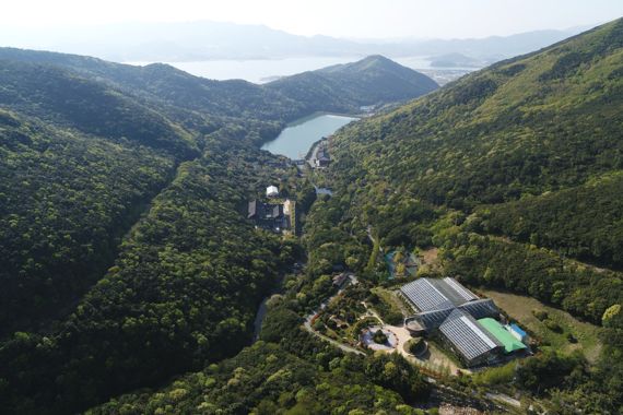 전남도와 완도군은 완도수목원 부지를 활용한 국립난대수목원 조성 사업이 기획재정부의 예비타당성 조사를 통과해 내년부터 사업이 본격 추진된다고 27일 밝혔다. 사진은 사업 대상지인 완도수목원 전경. 사진=완도군 제공