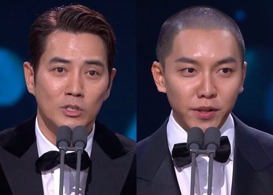 배우 주상욱(왼쪽), 이승기/ 사진='2022 KBS 연기대상' 방송 화면 갈무리 /사진=뉴스1