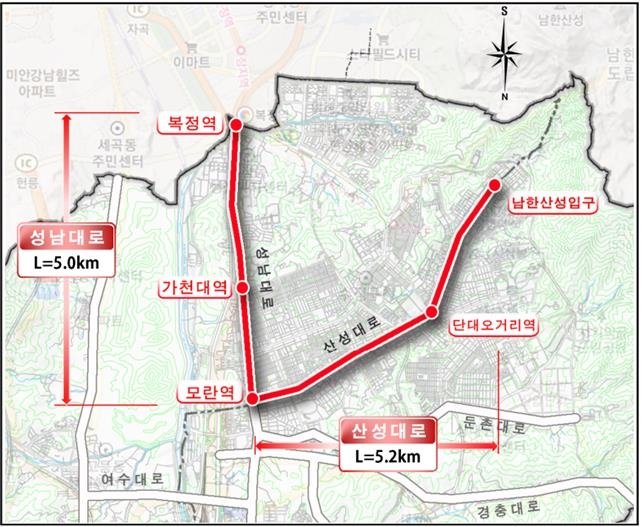 BRT 구간 [국토교통부 제공. 재판매 및 DB 금지]