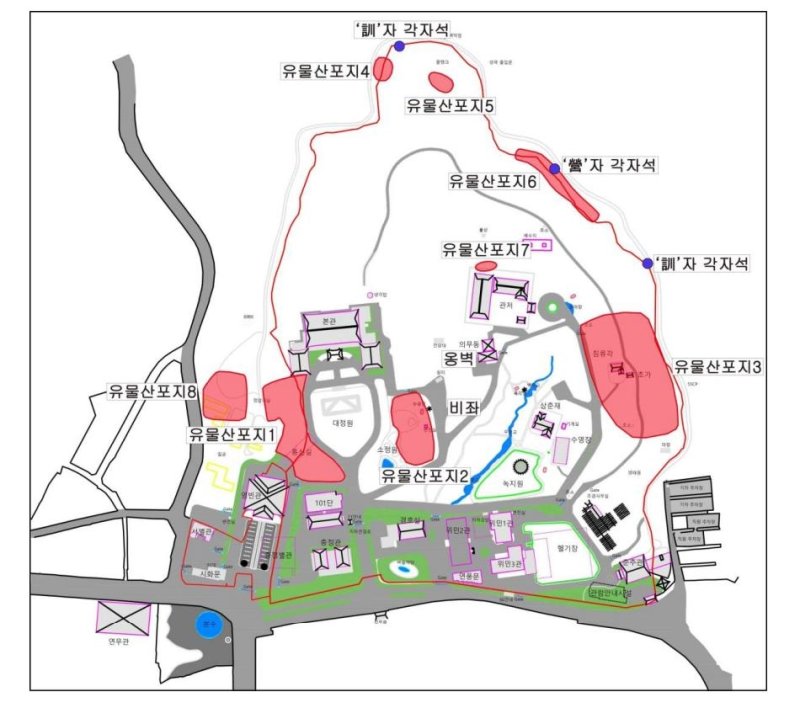 조사지역 유물 분포도 연구 용역 보고서 내용 일부 캡처 [전재수 더불어민주당 의원실 제공. 재판매 및 DB 금지]