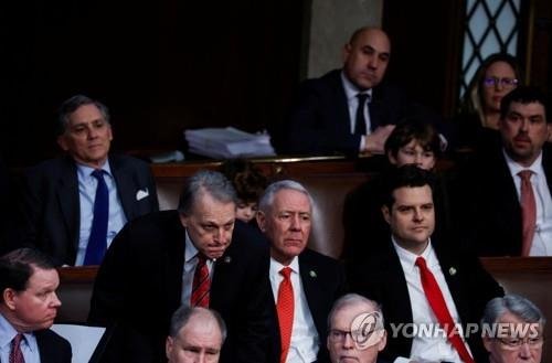 미 공화당 강경파인 프리덤 코커스 소속 의원들.연합뉴스