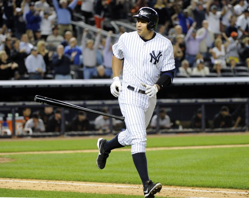 [뉴욕=AP/뉴시스] 뉴욕 양키스에서 뛰던 시절 알렉스 로드리게스. 2013.09.20