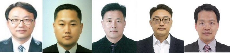 사진 왼쪽부터 정세윤·이동석·김태경·성준호·김진수.(강원경찰청 제공) 2022.1.10/뉴스1