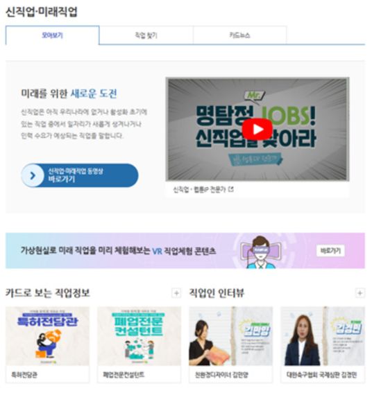 고용정보원, 워크넷 신직업 게시판 운영 "미래직업 알아보세요"