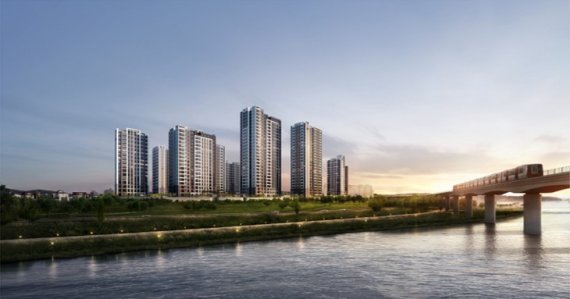 [1호선 전곡역 제일풍경채 리버파크 투시도]