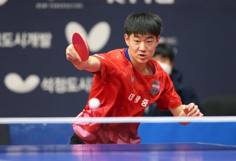 [서울=뉴시스]오준성(미래에셋증권). 2023.01.13. (사진=대한탁구협회 제공) *재판매 및 DB 금지