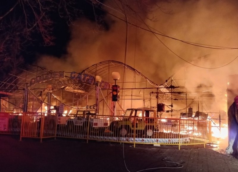 금오랜드 불 (사진=경북소방본부 제공) *재판매 및 DB 금지