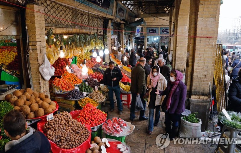 이란 수도 테헤란 내 시장. 연합뉴스