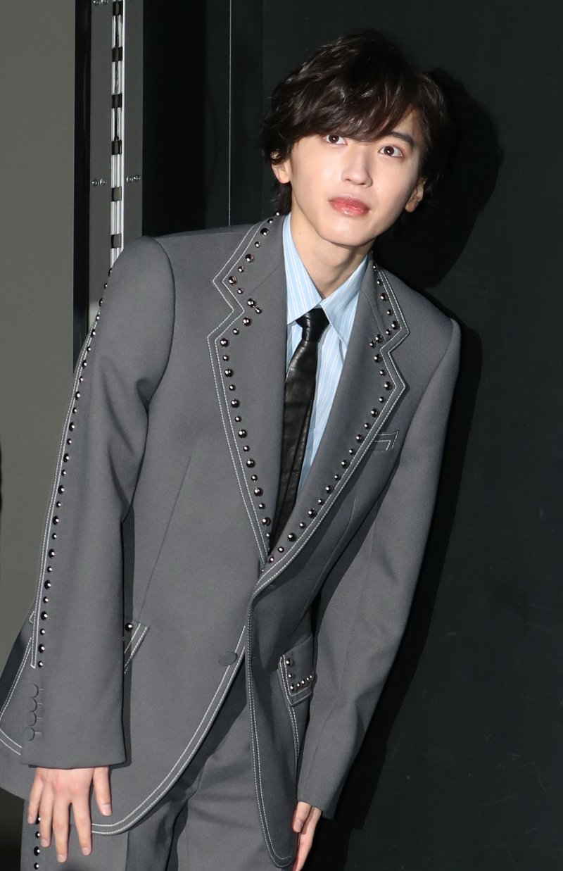 배우 미치에다 슌스케(道枝駿佑)가 25일 서울 용산구 CGV 용산아이파크몰에서 열린 영화 '오늘 밤, 세계에서 이 사랑이 사라진다 해도' 내한 기자회견에 참석하고 있다. ⓒ News1 권현진 기자