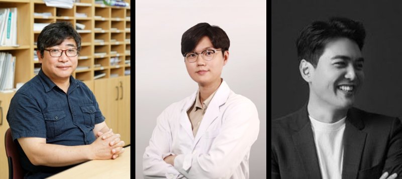 (왼쪽부터) 연세대 정형일 교수, 연세대 강건우 박사, 주빅 양휘석 대표. 사진 연세대 *재판매 및 DB 금지