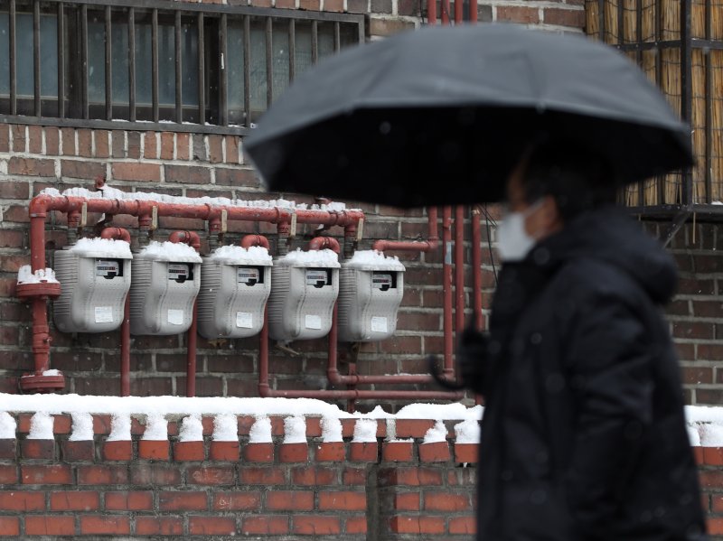 서울 시내 한 주택가에 설치된 가스 계량기의 모습. 2023.1.26/뉴스1 ⓒ News1 신웅수 기자