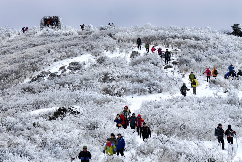 태백산 눈축제가 열리는 태백산국립공원