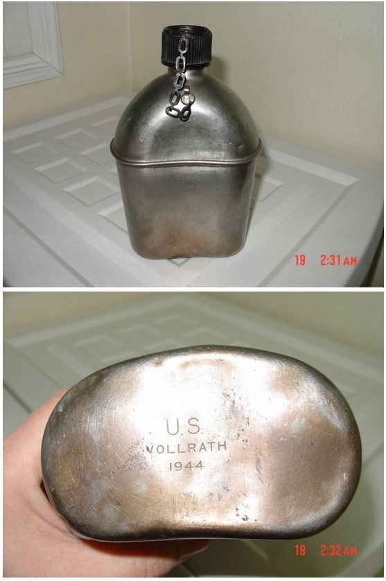 예비군이 훈련에서 발견한 생산일자가 1944년도 군대 수통 (온라인커뮤니티 갈무리)/뉴스1