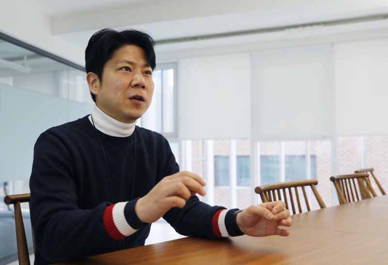 [서울=뉴시스] 고승민 기자 = 3D 인테리어 플랫폼 '어반베이스' 하진우 대표가 서울 강남구 어반베이스 본사에서 뉴시스와 인터뷰를 하고 있다. 2023.01.31. kkssmm99@newsis.com