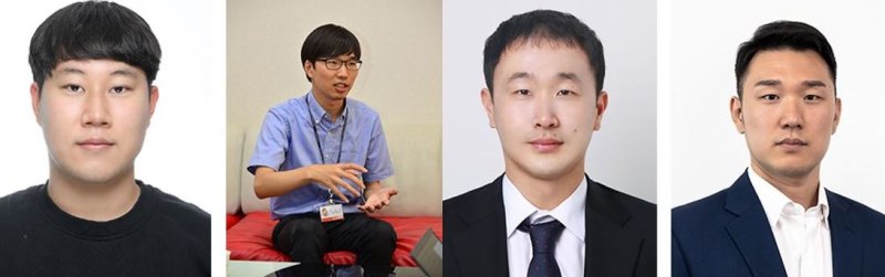 (왼쪽부터) 한양대 진태원 연구원, KIST 한재훈 박사, KAIST 김상현 교수, 한양대 김영현 교수. 사진 한양대 *재판매 및 DB 금지