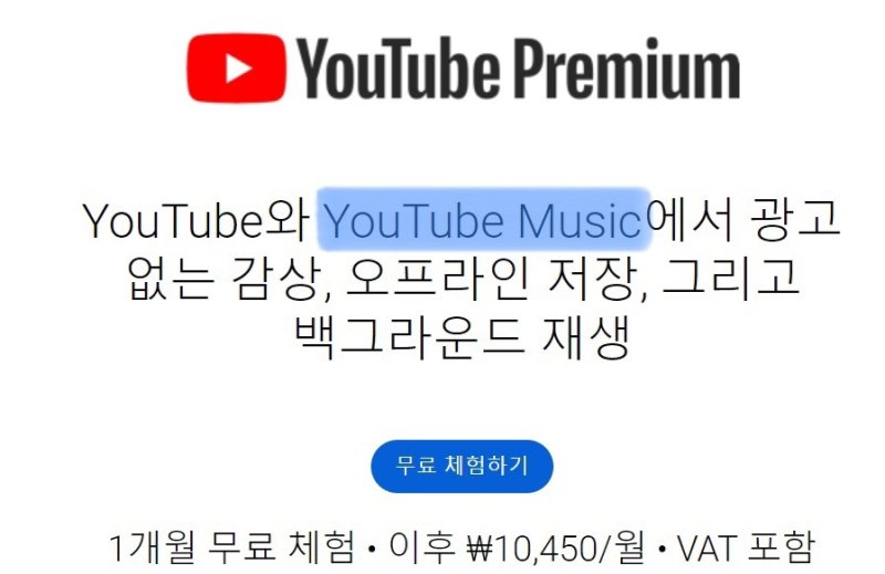 유튜브는 '유튜브 프리미엄' 요금제에 유튜브 뮤직을 '끼워팔고' 있다. 유튜브 프리미엄을 구독하면 유튜브와 유튜브뮤직에서 광고 없는 감상, 오프라인 저장, 백드라운드 재생 기능 등을 이용할 수 있다. ⓒ 뉴스1
