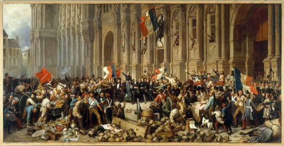 프랑스 시민혁명군이 파리를 장악한 모습. 사진=위키피디아.